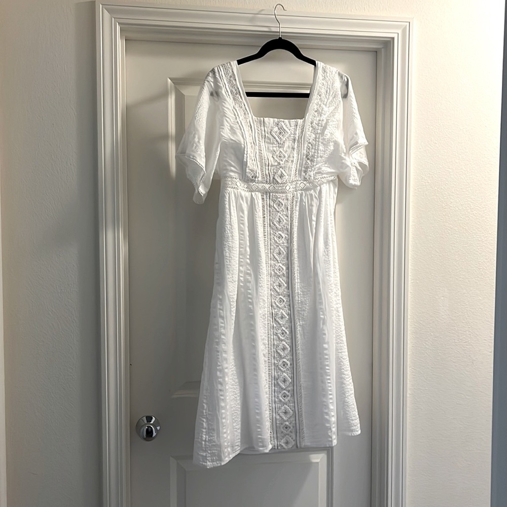 White whimsical summer dress